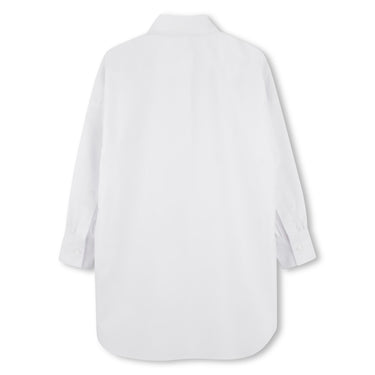 KARL LAGERFELD Vestido para niña tipo bluson blanco